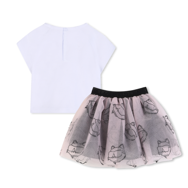 T-Shirt And Skirt Set