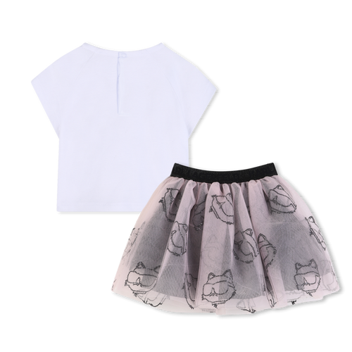 T-Shirt And Skirt Set