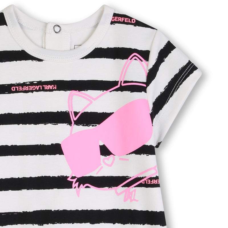 Short Sleeve Striped Dress
