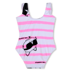 Pink And White Swimsuit