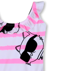 Pink And White Swimsuit