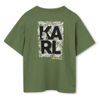 Green Back Print T-Shirt