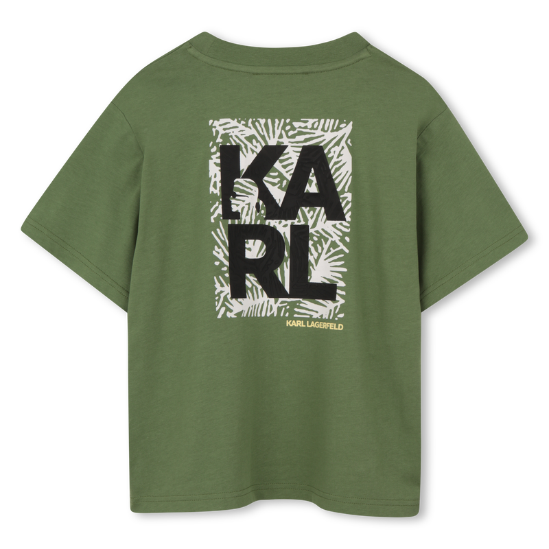 Green Back Print T-Shirt