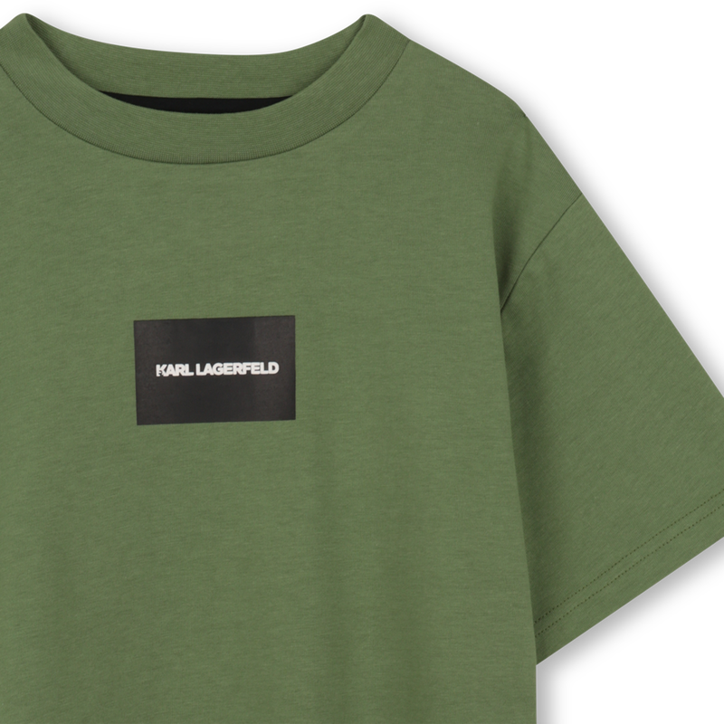 Green Back Print T-Shirt