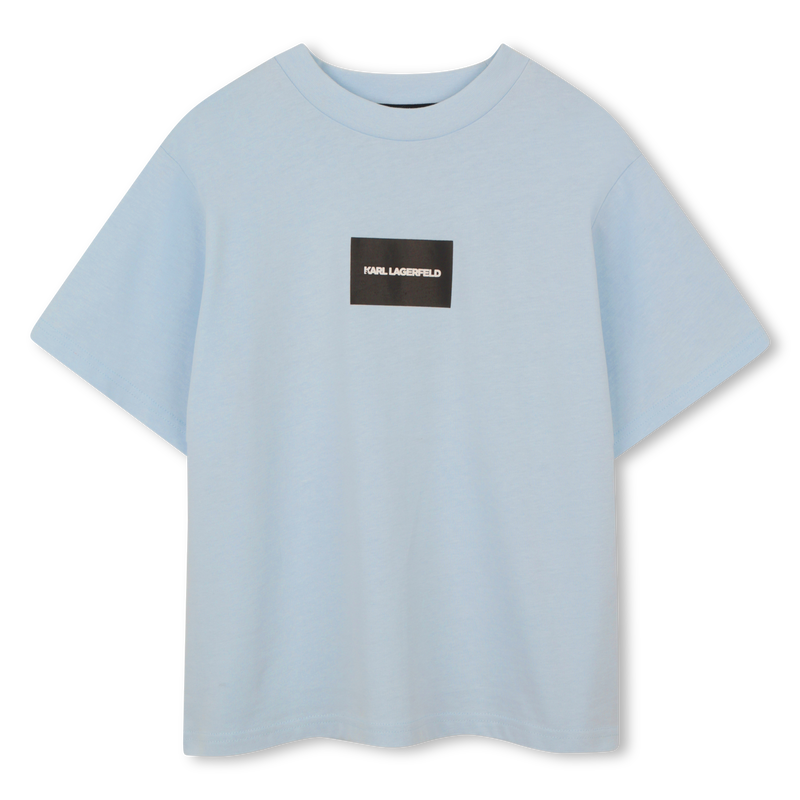 Light Blue Back Print T-Shirt