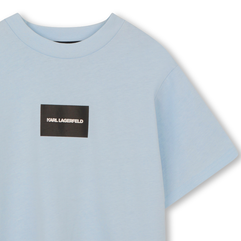 Light Blue Back Print T-Shirt