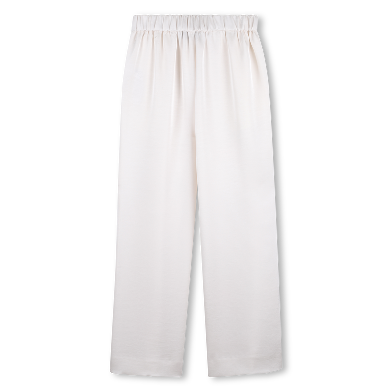 Off-White Satin Jogger Trousers