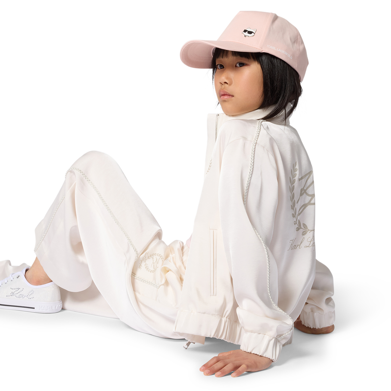 Off-White Satin Jogger Trousers