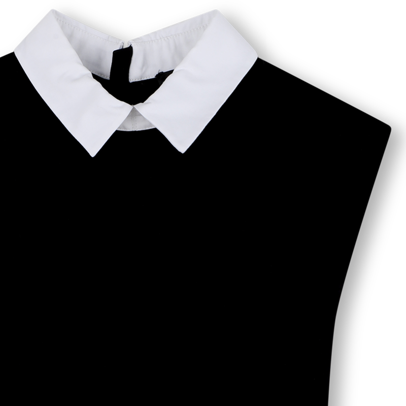 Black And White Short Sleeve Dress
