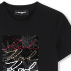 Black Sequins T-Shirt