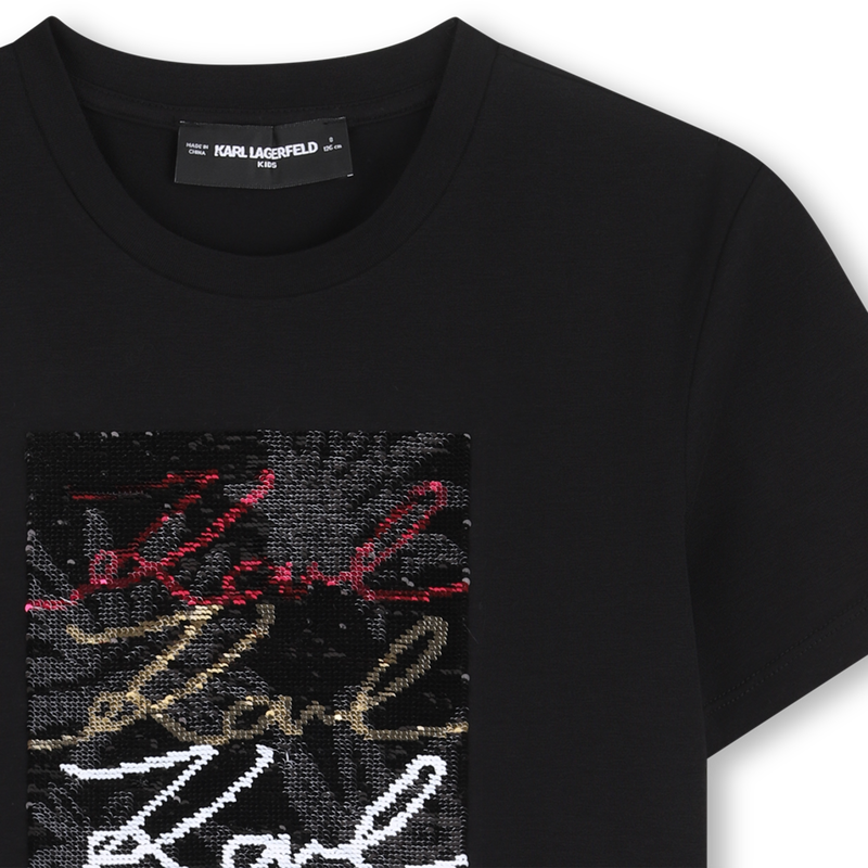 Black Sequins T-Shirt