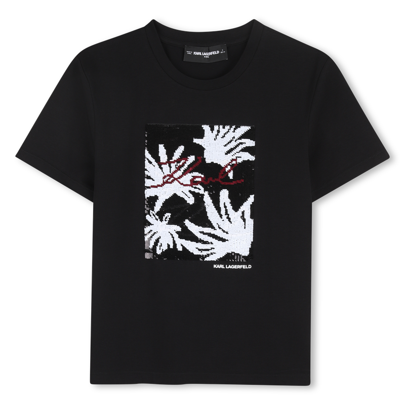 Black Sequins T-Shirt