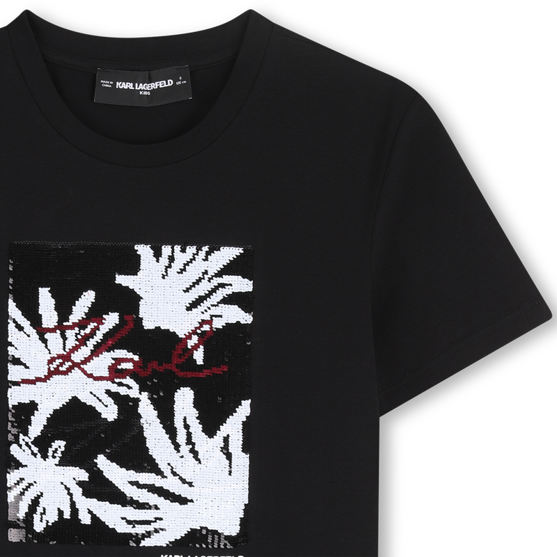 Black Sequins T-Shirt