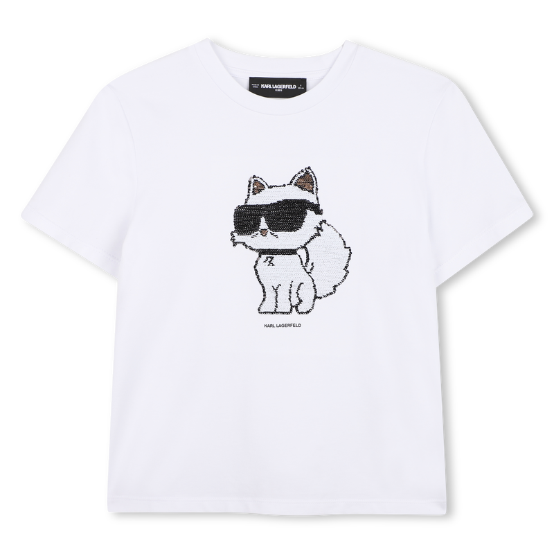 White Sequins T-Shirt