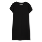 Black Short-Sleeve Dress