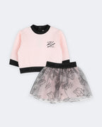Комплект блузон и тюлена пола за бебе