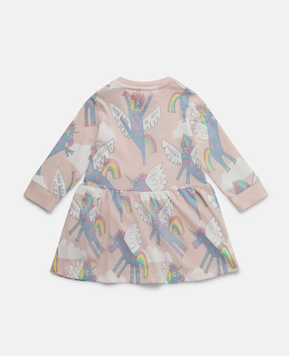 Rainbow Unicorn Print Dress