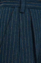 Dark Blue Striped Trousers