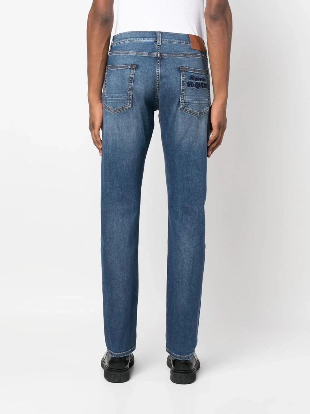 ALEXANDER MCQUEEN - Деним - Embroidered - Logo Slim - Fit Jeans - Love|Labels