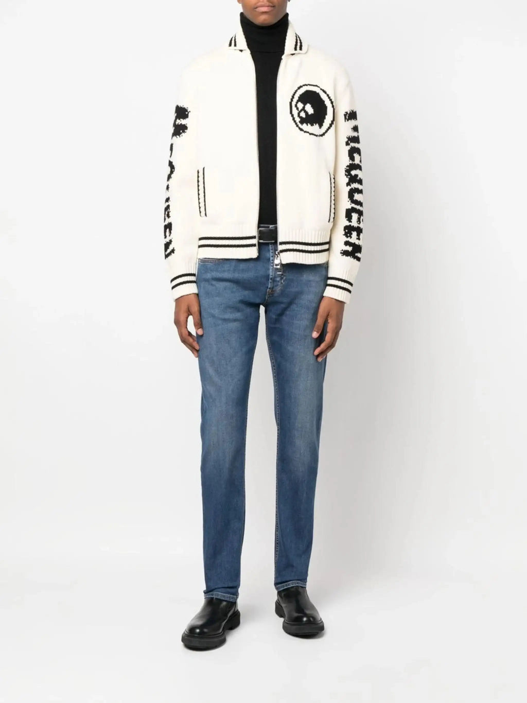 ALEXANDER MCQUEEN - Деним - Embroidered - Logo Slim - Fit Jeans - Love|Labels