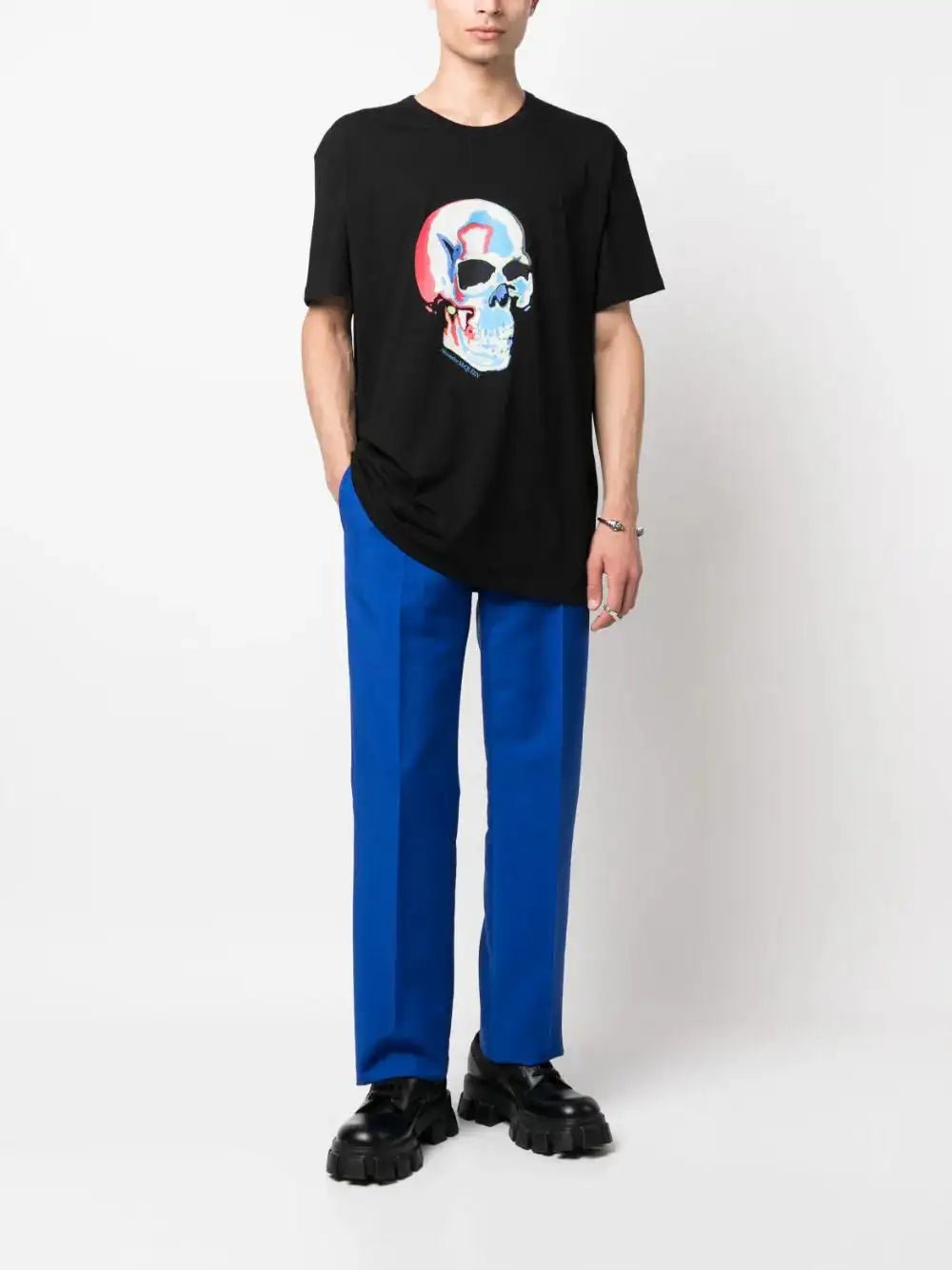 ALEXANDER MCQUEEN - Тениски - Skull - Graphic Cotton T-shirt - Love|Labels