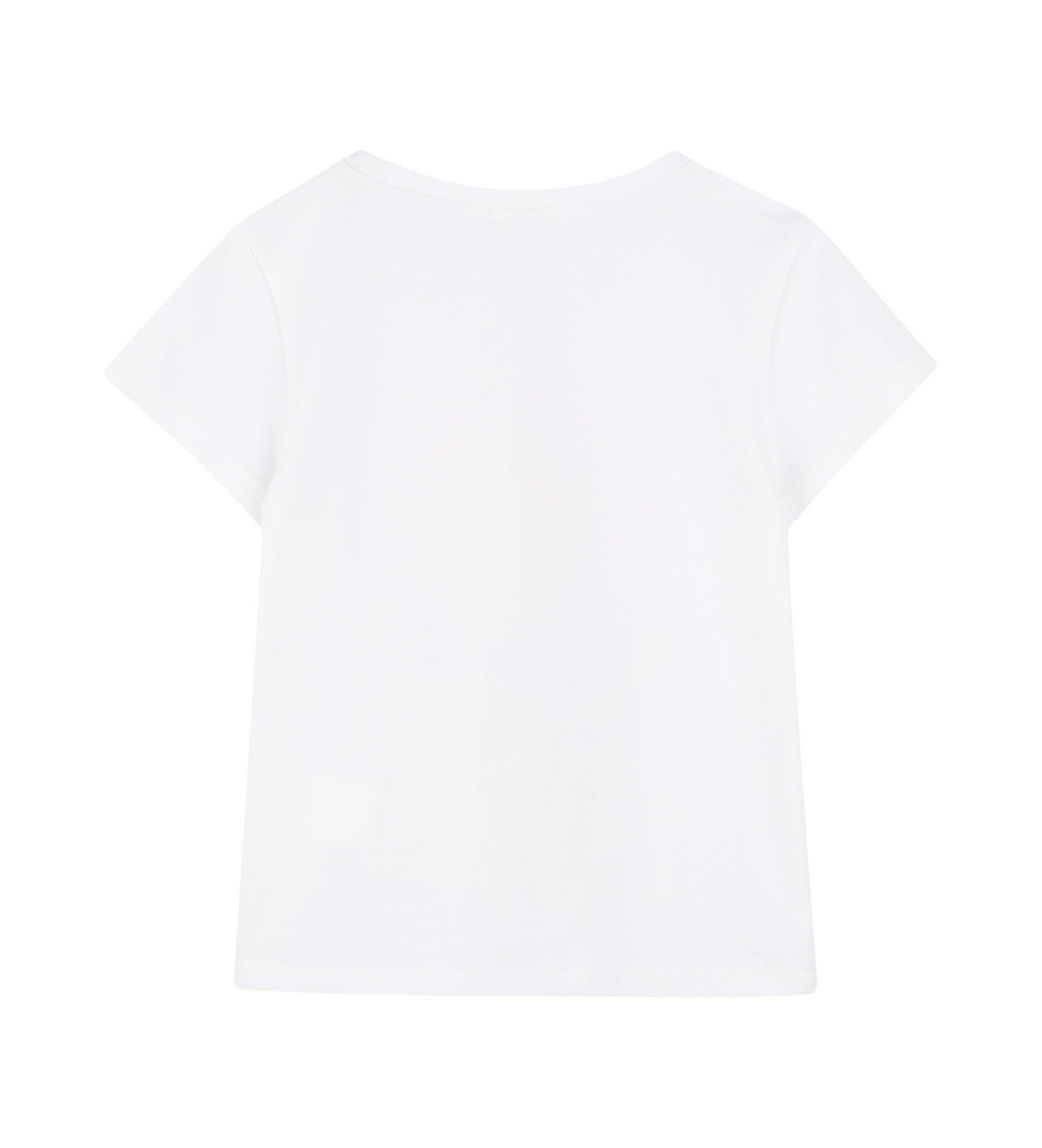 White T-Shirt With Sequin Detail