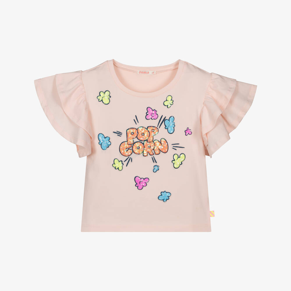 Pink Pop Corn Sequin T-Shirt