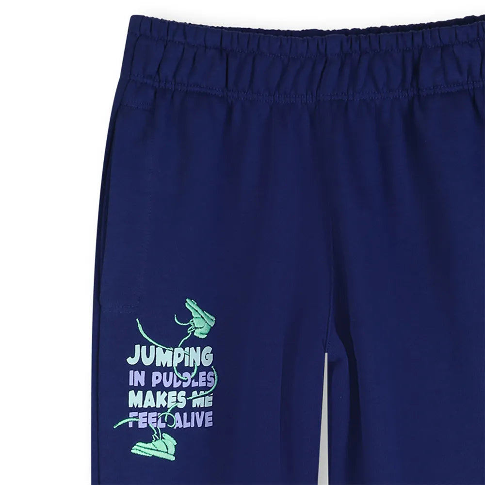 Print-Detail Track Pants