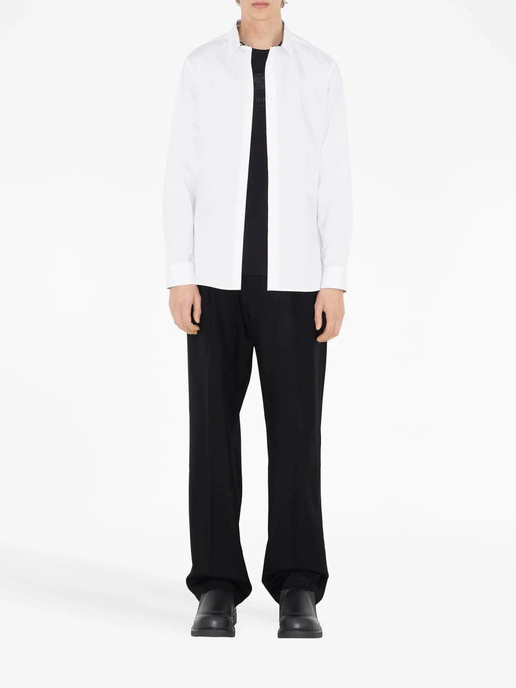 Burberry - Ризи - Button - Up Cotton Shirt - Love|Labels