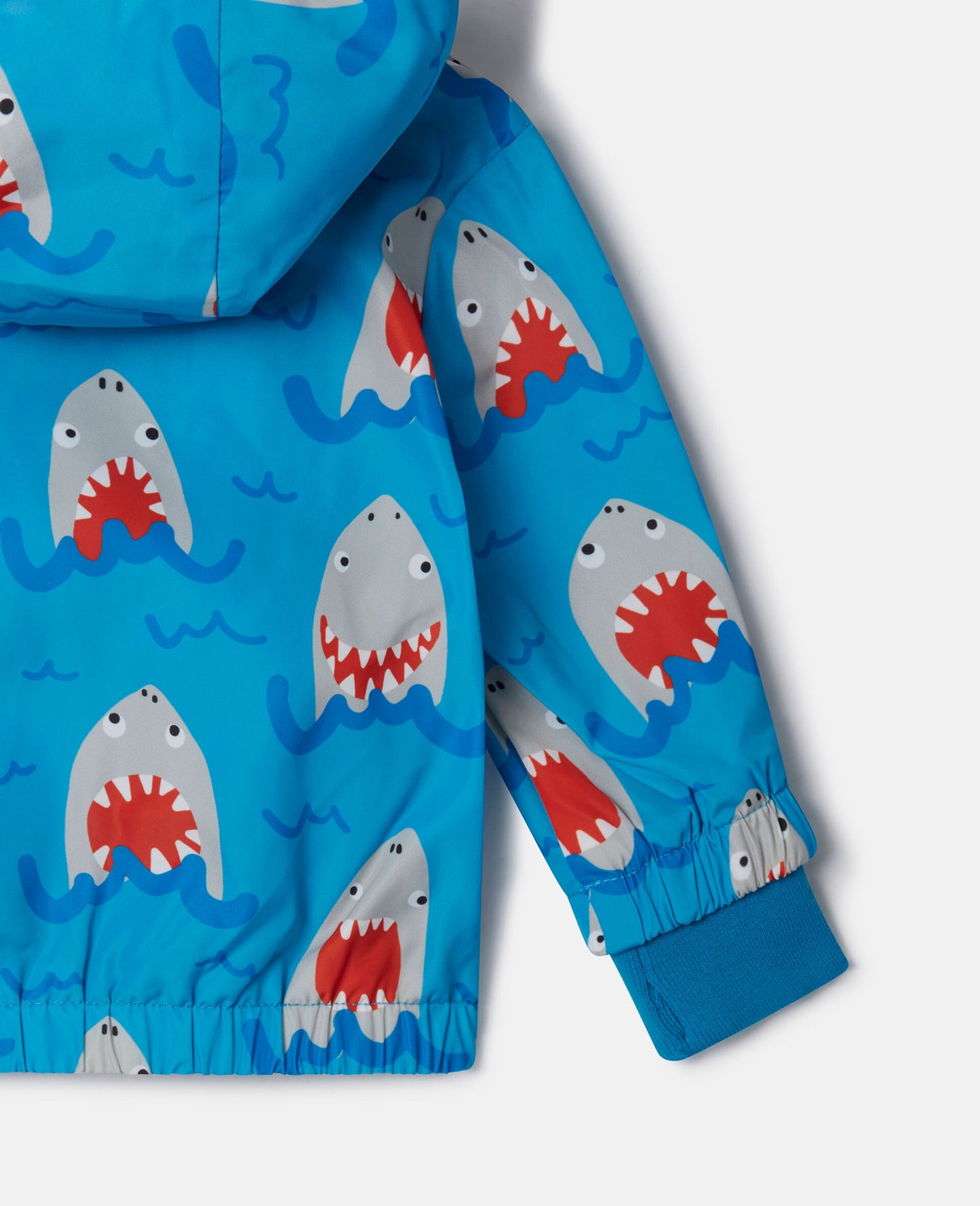 Shark Print Hooded Jacket