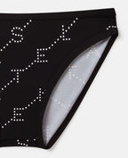 2-Piece Logo Print Swimsuit