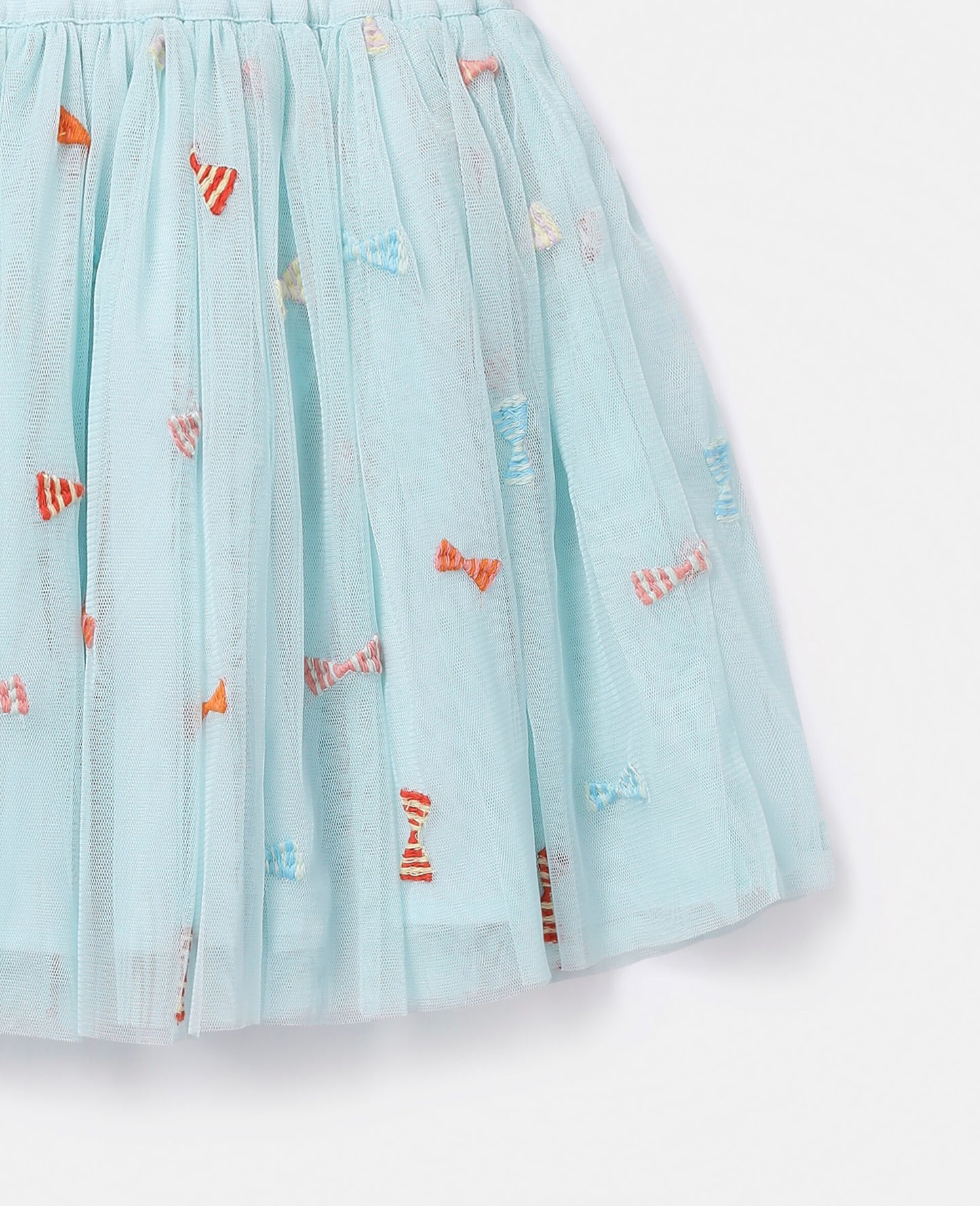 Bow Embroidery Tutu Skirt