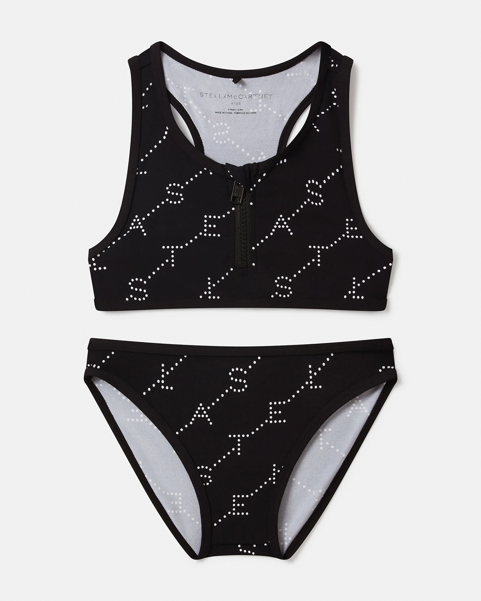 2-Piece Logo Print Swimsuit