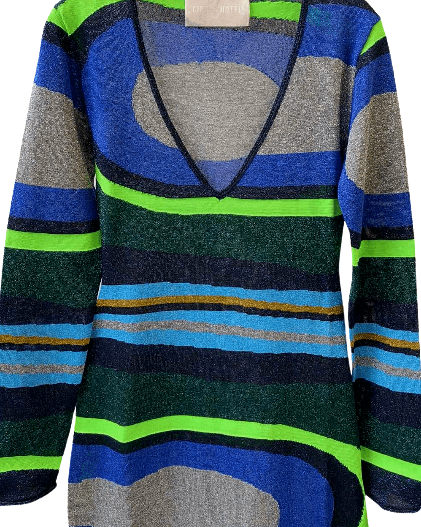 CIRCUS HOTEL - Рокли - Blue Rainbow Lurex Dress - Love|Labels