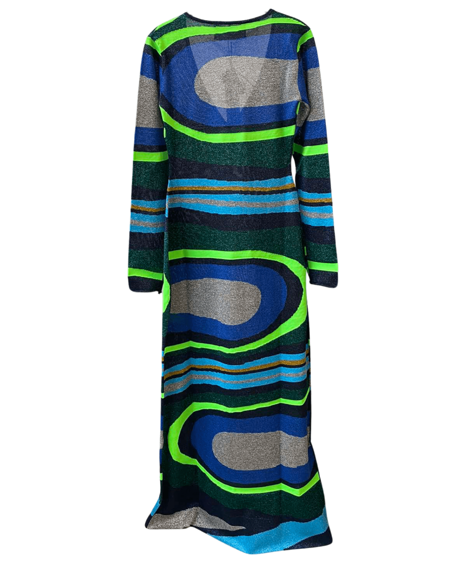 CIRCUS HOTEL - Рокли - Blue Rainbow Lurex Dress - Love|Labels