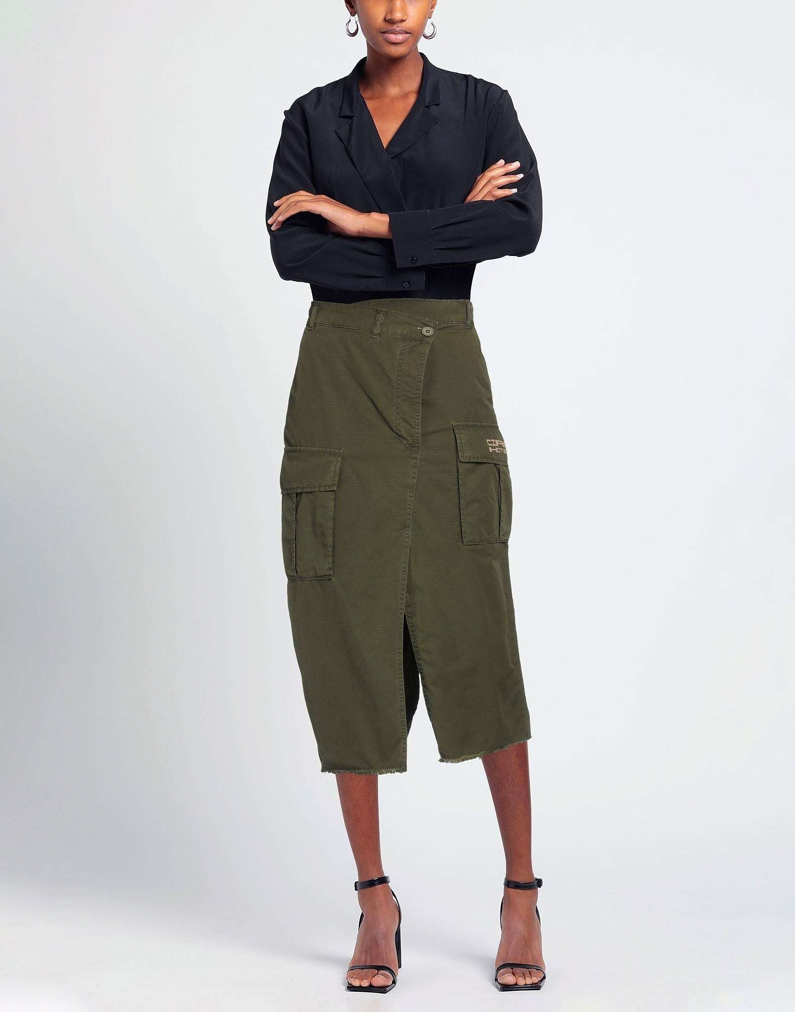 CIRCUS HOTEL - Поли - Khaki Cargo Skirt - Love|Labels
