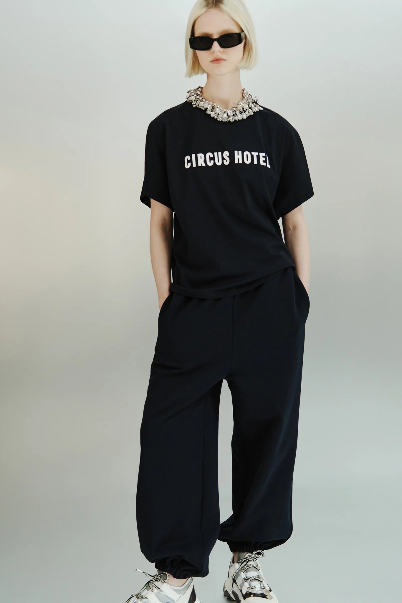 CIRCUS HOTEL - Тениски - Navy Boxy T-Shirt - Love|Labels