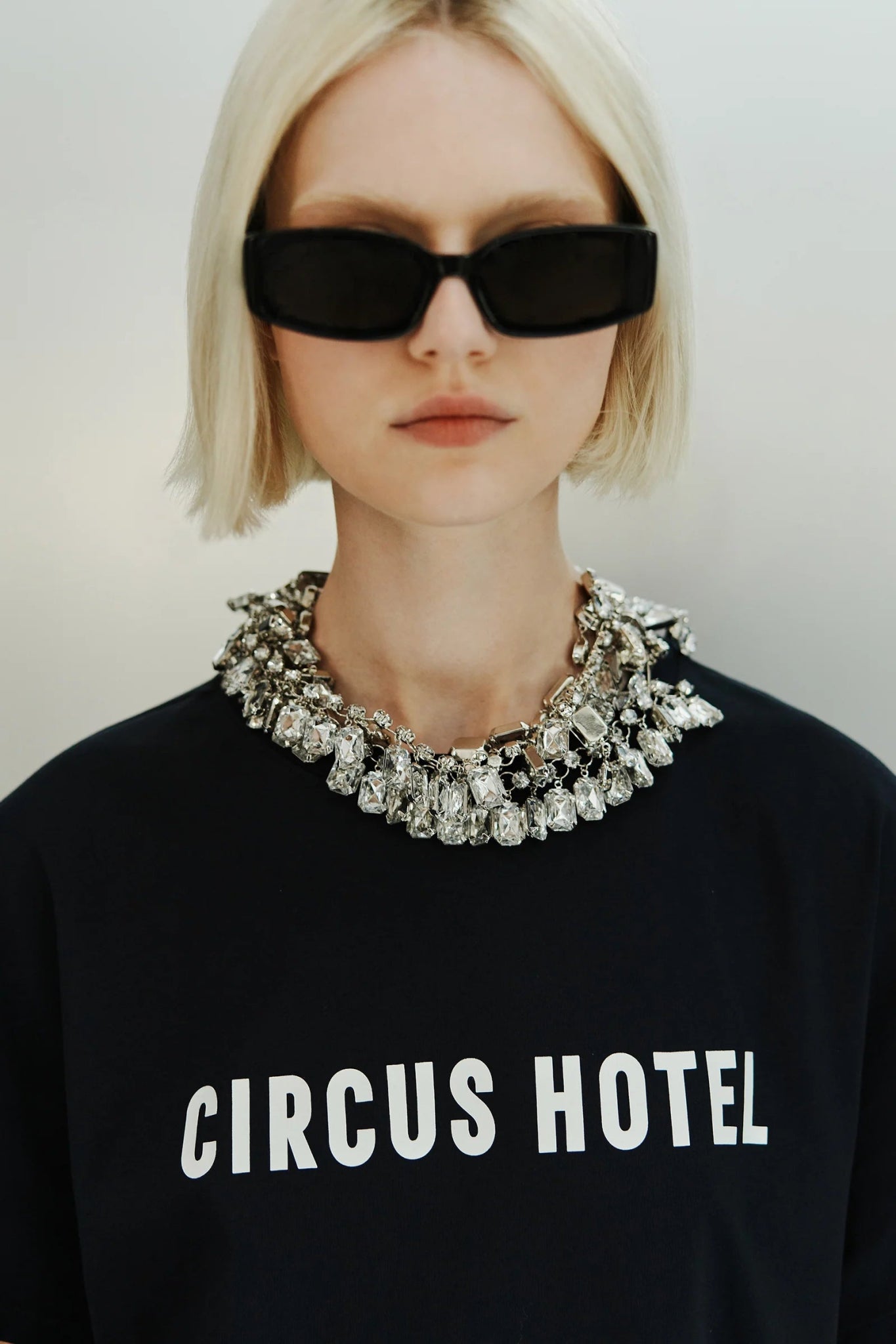 CIRCUS HOTEL - Тениски - Navy Boxy T-Shirt - Love|Labels