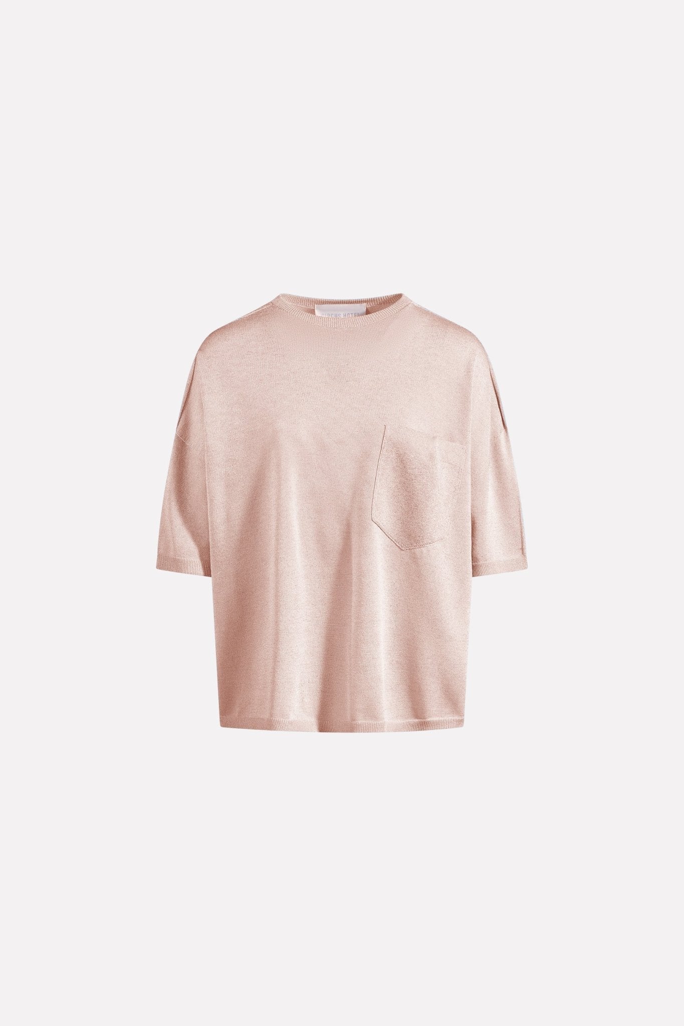 CIRCUS HOTEL - Тениски - Nude Lurex Blouse - Love|Labels