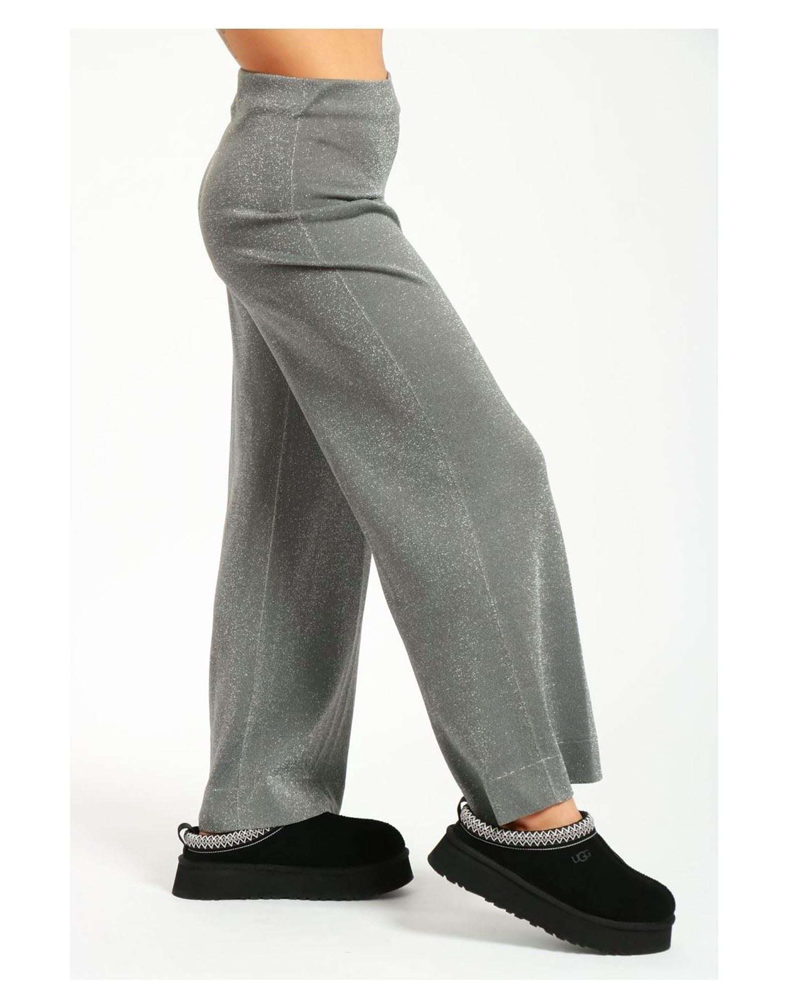 CIRCUS HOTEL - Панталони - Silver Lurex Trousers - Love|Labels