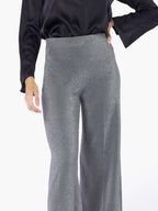 CIRCUS HOTEL - Панталони - Silver Lurex Trousers - Love|Labels