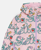 Girls Pink Logo Windbreaker