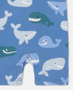Whale Print Shortie Swimsuit