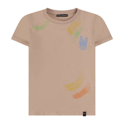 Daniele Alessandrini - Тениски - Beige Print T-Shirt - Love|Labels