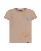 Beige Print T-Shirt