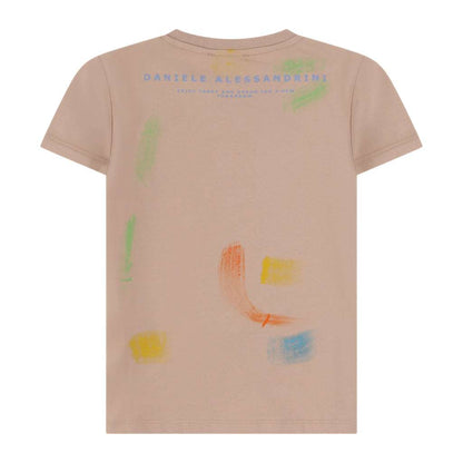 Daniele Alessandrini - Тениски - Beige Print T-Shirt - Love|Labels