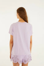 Lilac Tropical Bouquet T-Shirt