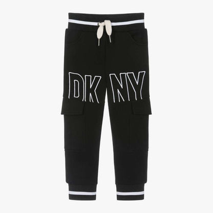 DKNY - Панталони - Black Cotton Joggers - Love|Labels