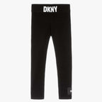 DKNY - Клинове - Black Cotton Leggings - Love|Labels