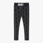 DKNY - Клинове - Black Cotton Leggings - Love|Labels